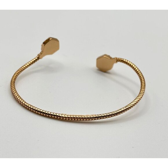 Kendra Scott Gold-Tone Open Cuff Bracelet With Hexagonal Crystal Accents - Picture 2 of 9